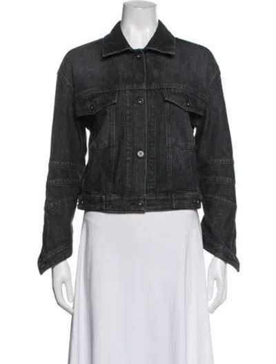 Pre-owned Loewe Denim Jacket In Grey