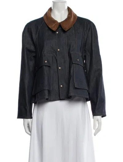 Pre-owned Loewe Denim Jacket W/ Tags In Blue