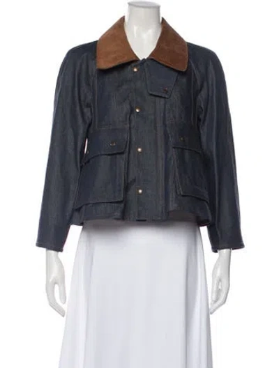 Pre-owned Loewe Denim Jacket W/ Tags In Blue