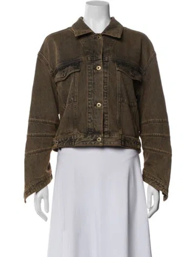 Pre-owned Loewe Denim Jacket W/ Tags In Green