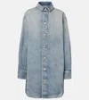 Loewe Denim Overshirt In Washed Denim