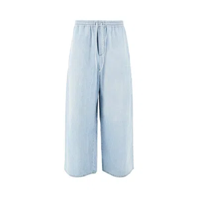 Loewe Denim Pants With Drawstring In Blue