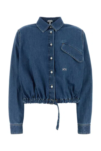 Loewe Denim Shirt In Blue