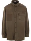 Loewe Cotton Overshirt In Green