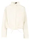Loewe White Balloon-sleeve Silk Shirt In White