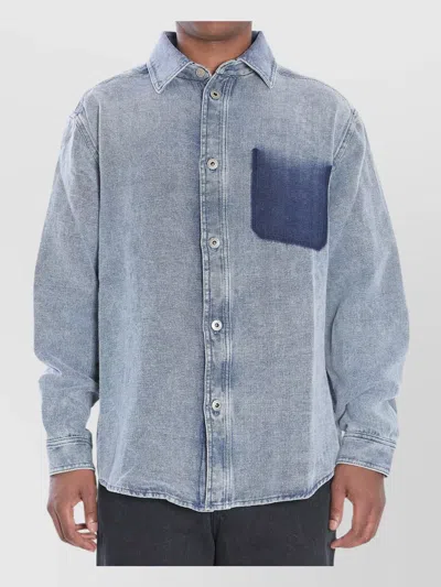 LOEWE DENIM SHIRT TROMPE-L'ŒIL POCKET