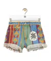 Loewe Denim Shorts In Multi