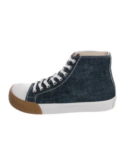 Pre-owned Loewe Denim Sneakers In Blue