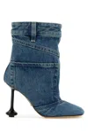 Loewe Toy Panta 90 Denim Ankle Boots