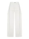 Loewe Denim Trousers With Asymmetric Panel Construction In White