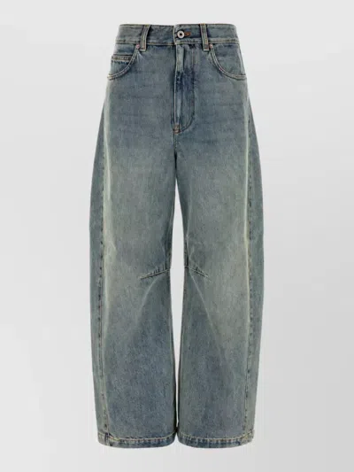 Loewe Denim Wide-leg Jeans In Blue