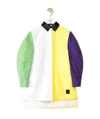 Loewe Detachable Lapel Casual Jacket In White