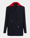 Loewe Detachable Sailor Panel Double-breasted Jacket In Multi