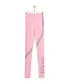Loewe Diagonal-stripe Leggings In Pink