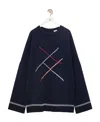 Loewe Diamond Pattern Wool Sweater In Blue