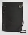 Loewe Dice Pocket In Leather With Strap In Black