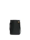 Loewe Dice Pocket Embellished Leather Shoulder Bag In Black
