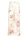 Loewe White Jeans With Floral Digital Print