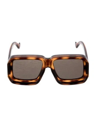 Pre-owned Loewe Dive In Oversize Sunglasses In Brown