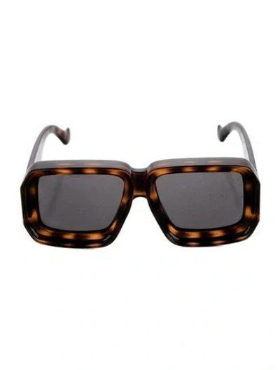 Pre-owned Loewe Dive In Square Sunglasses In Brown