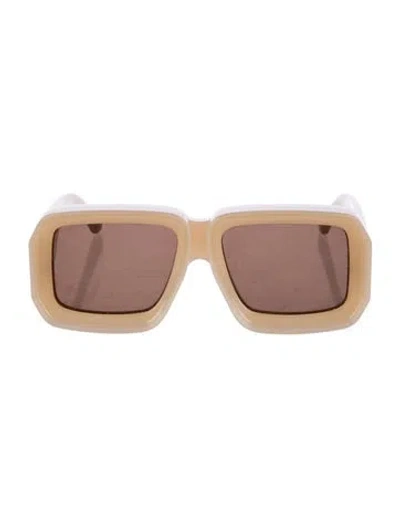 Pre-owned Loewe Dive In Square Sunglasses In Neutrals