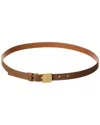 Loewe Dnu Inv  Amazona Padlock Leather Belt In Brown
