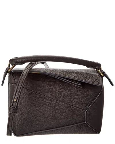 Loewe Dnu Inv  Puzzle Mini Leather Shoulder Bag