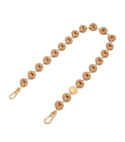 Loewe Donut Chain Bag Strap In Sand