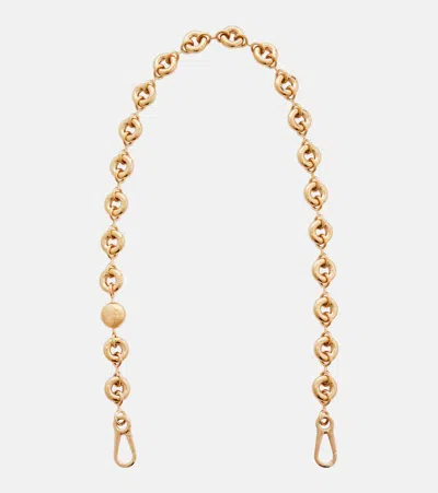 Loewe Donut Chain Bag Strap In Gold
