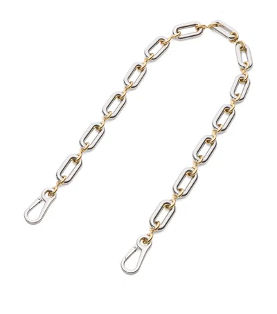 Loewe Donut Chain Bag Strap In Silver
