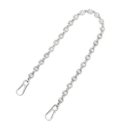 Loewe Donut Chain Bag Strap In Silver