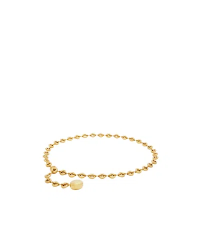 Loewe Donut Chain Belt In Brass In Transparent