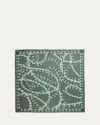 Loewe Donut Chain Printed Silk Scarf With Detachable Pebble