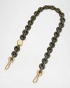 Loewe Donut Chain Shoulder Strap In Leather