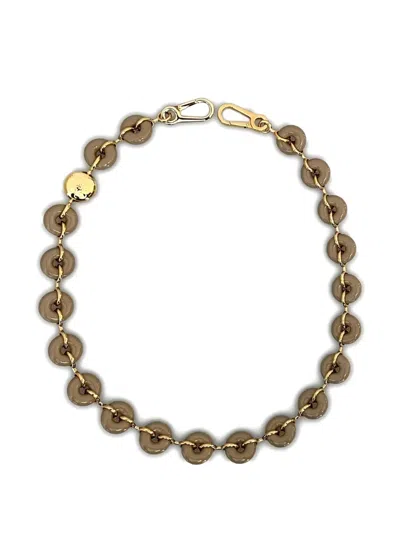 Loewe Donut-chain Strap In Neutral