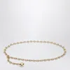 Loewe Donut Chain Belt With Engraved-anagram In Gold