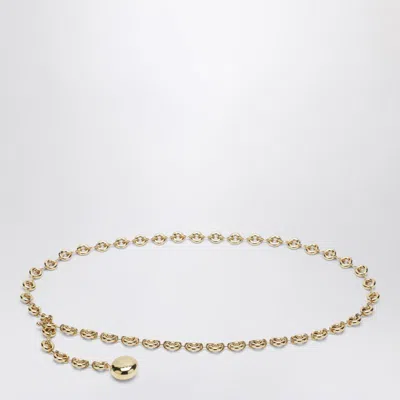 Loewe Donut Chain Belt With Engraved-anagram In Gold