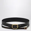 Loewe Black Double Leather Belt Women In Black