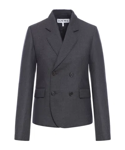 LOEWE LOEWE DOUBLE BREASTED TAILORED BLAZER