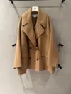 Loewe Wool Coat Double Breasted Wide Lapels In Multi