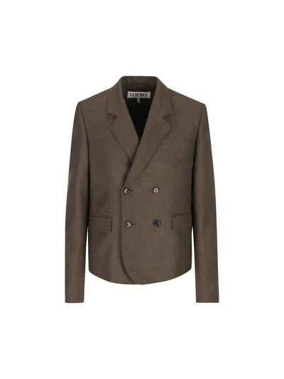 LOEWE DOUBLE BREASTED TAILORED BLAZER 