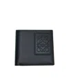 Loewe Logo-embossed Leather Billfold Wallet In Black