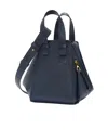 Loewe Compact Hammock Leather Tote Bag In Black