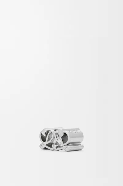 Loewe Double L Dice In Brass For Woman In Metallic