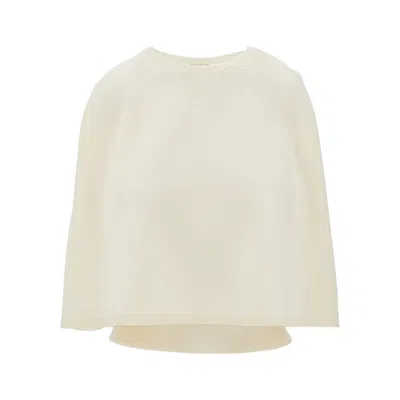 Loewe Double-layer Knitted Top In White