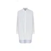 Loewe Layered Poplin Shirt Dress In White