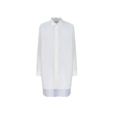 Loewe Double Layer Shirt Dress In White