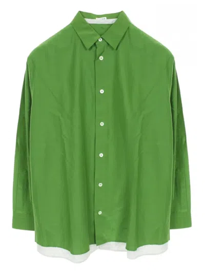 Pre-owned Loewe Double Layer Shirt In Green
