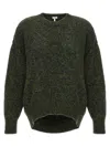 Loewe Multi-panel Design Wool-blend Jumper In Green