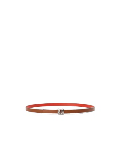 Loewe Double-sided Anagram Bombe Belt In Brown